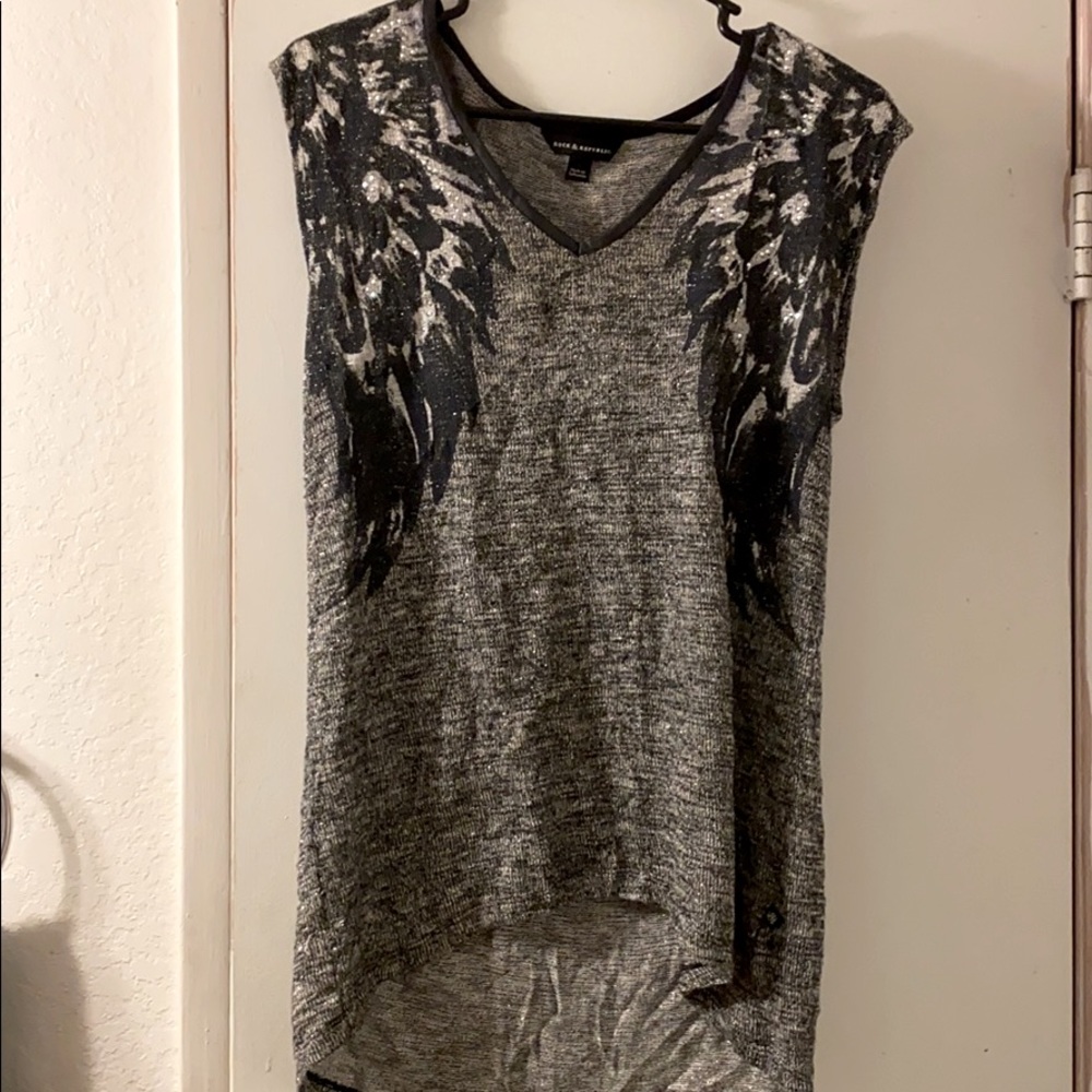 Grey sparkle shirt